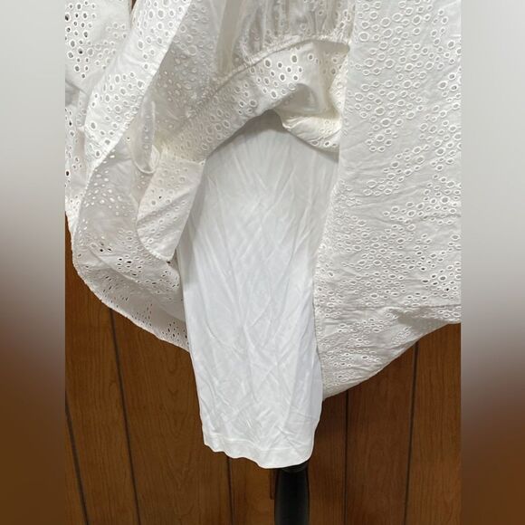 AKRIS PUNTO Eyelet Lace Flounce-Hem Dress size 4 - Picture 10 of 14